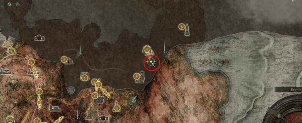 Elden Ring Redmane Painting Puzzle Location Caelid Dragonbarrow Map