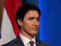 Le premier ministre Justin Trudeau assiste à une conférence de presse à Londres, en Angleterre, concernant l'invasion russe de l'Ukraine, le 7 mars 2022. S'adressant à une communauté ukrainienne canadienne de la région de Toronto la semaine dernière, Trudeau a déclaré qu'il y avait eu 