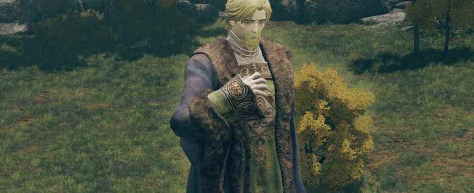 Kenneth Haight is one of the first NPCs to meet in Elden Ring