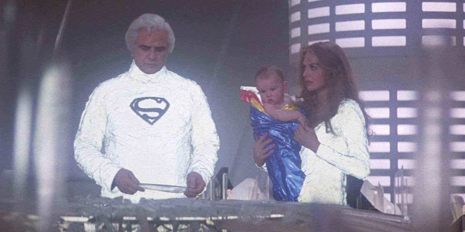Jor-El et Lara dans Superman en 1978