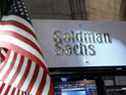 Une vue de l'étal de Goldman Sachs sur le parquet de la Bourse de New York.