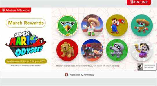 Nintendo Switch Online remporte la troisième vague d'icônes Super Mario Odyssey