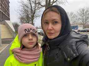 Yulia Kulyk et sa fille Polina, 10 ans.