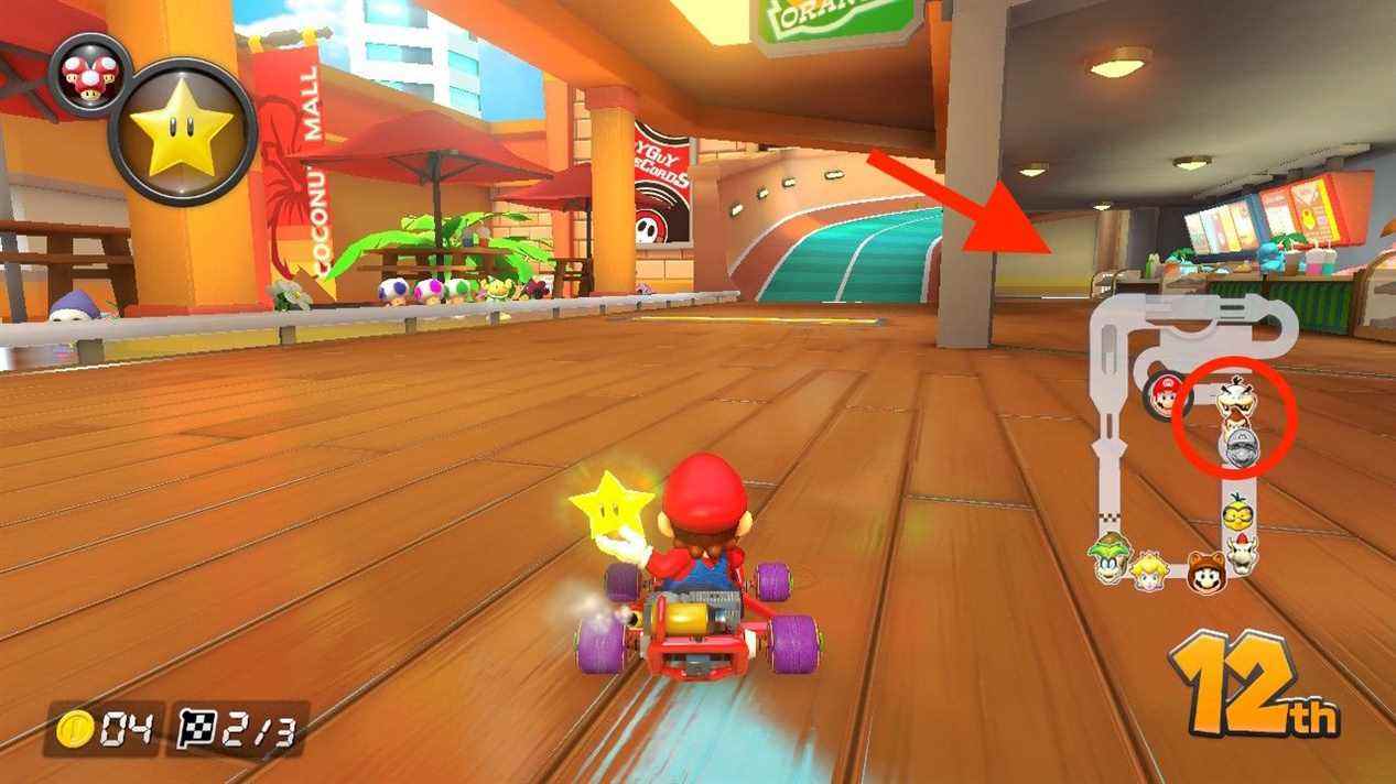 Mario Kart 8 Deluxe Coconut Mall Raccourci 2