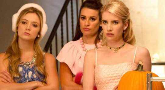 Billie Lourd, Lea Michelle, and Emma Roberts in Scream Queens