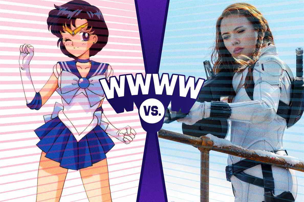 Sailor Mercury contre Black Widow
