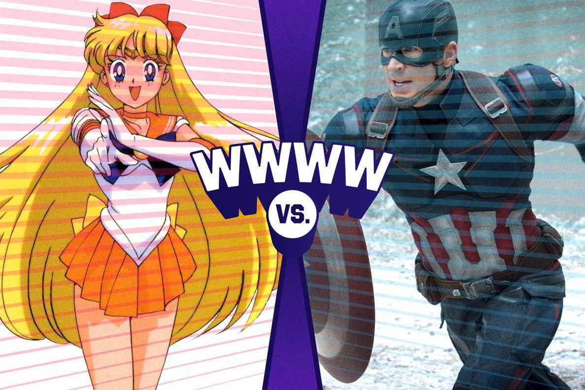 Sailor Venus contre Captain America 