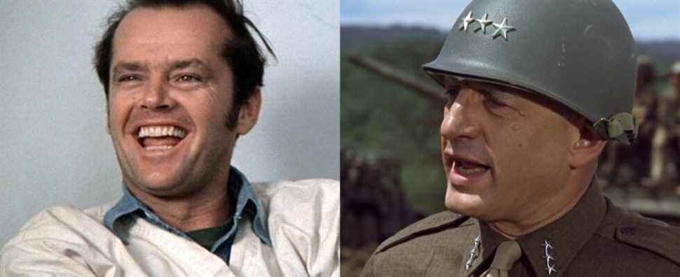 left: One Flew Over The Cuckoo's Nest; right: Patton