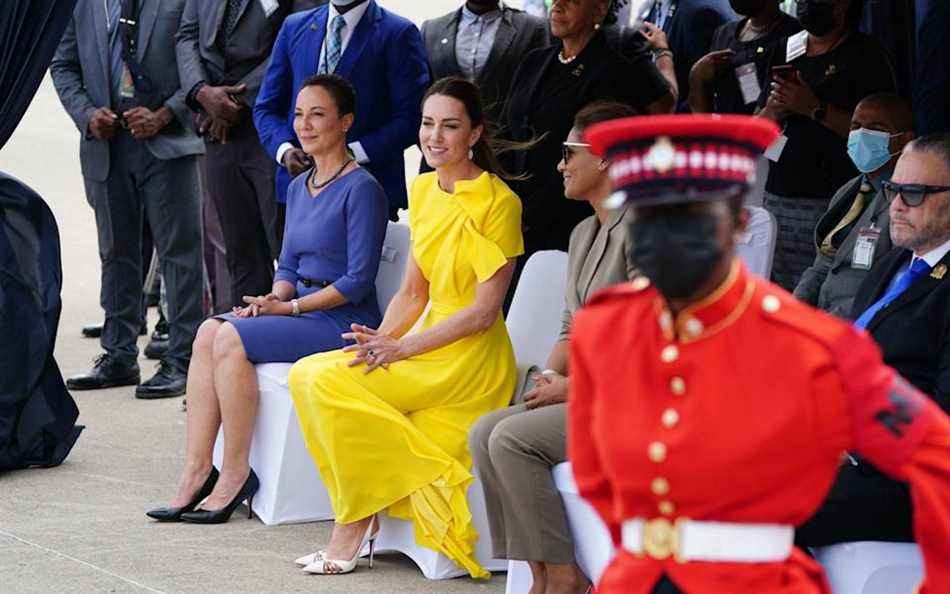La duchesse de Cambridge à Kingston, en Jamaïque, le quatrième jour de la tournée royale des Caraïbes au nom de la reine - Jane Barlow/PA Wire