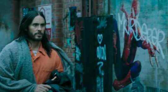 Morbius Jared Leto Spider-Man grafitti 