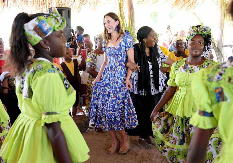 Duchesse de Cambridge dansant Belize