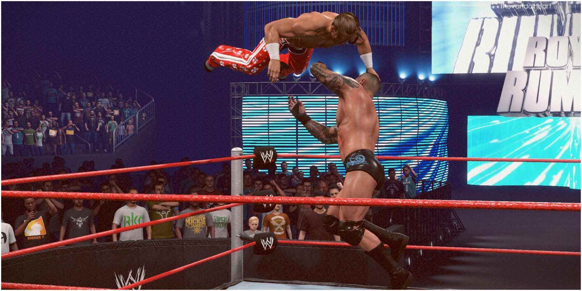 WWE 2K22 Randy Orton attrape le finisseur RKO