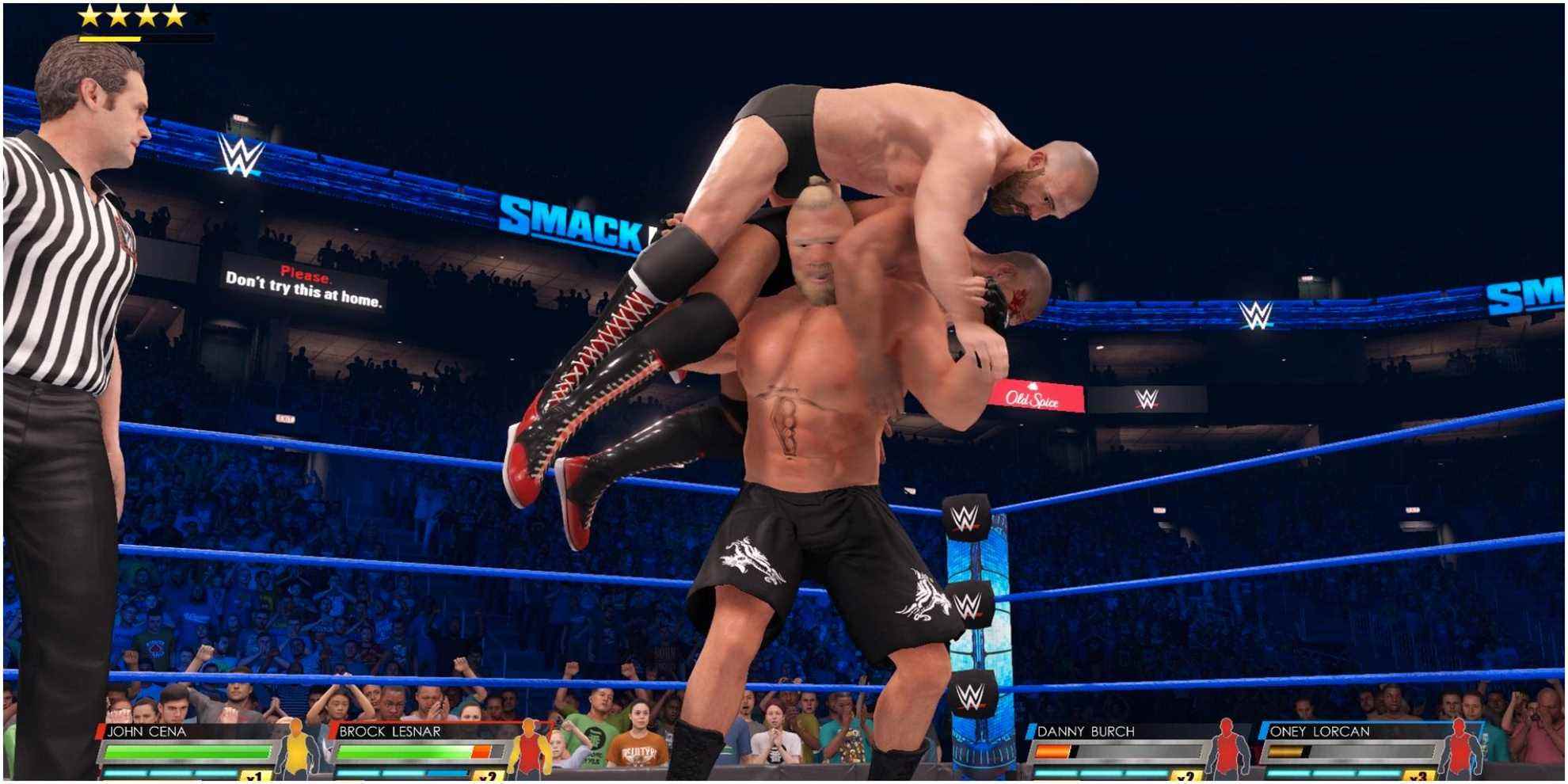 WWE 2K22 Brock Lesnar Double F5