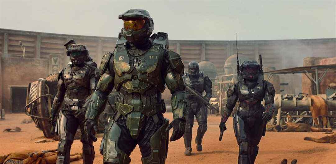 Master Chief et Spartans dans la série télévisée Halo