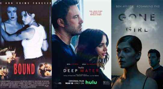 Deep Water Poster with the posters for Bound and Gone Girl