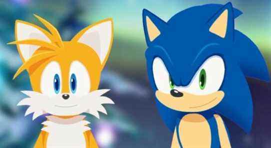 Sonic the Hedgehog and Tails as VTubers in a Sega live stream