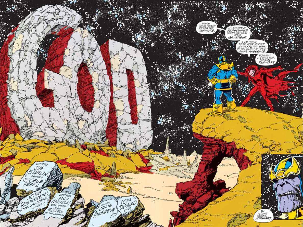 De Infinity Gauntlet # 1, Marvel Comics (1991).