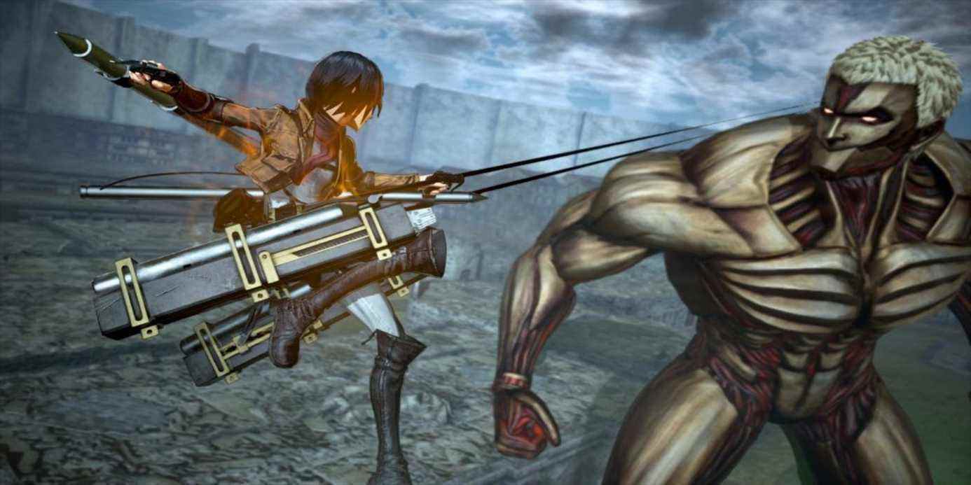 Mikasa et Reiner du jeu vidéo Attack on Titan 2