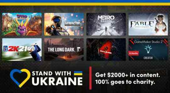 A selection of games from Humble's Ukraine bundle.