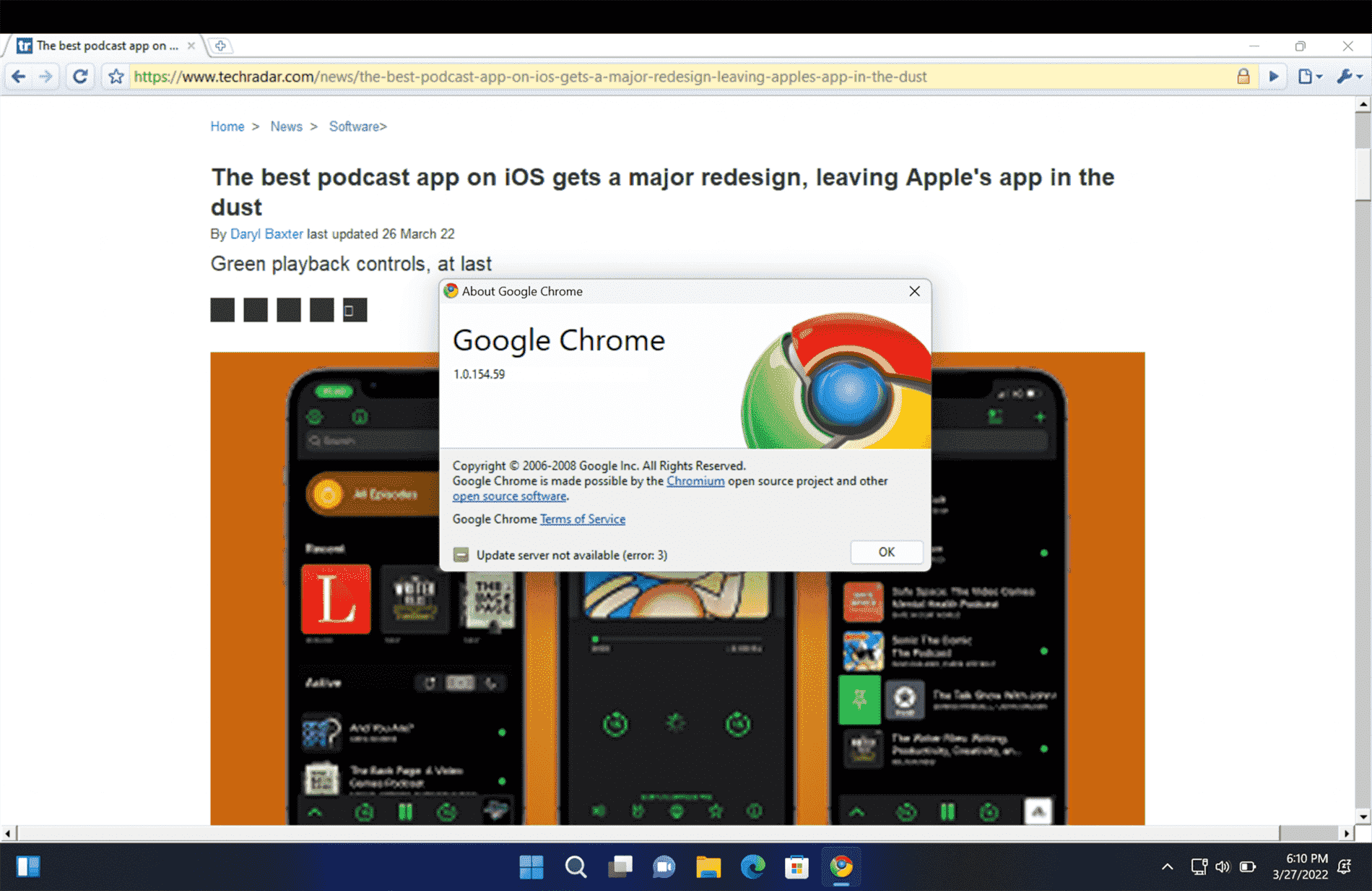 Google Chrome 1 dans Windows 11