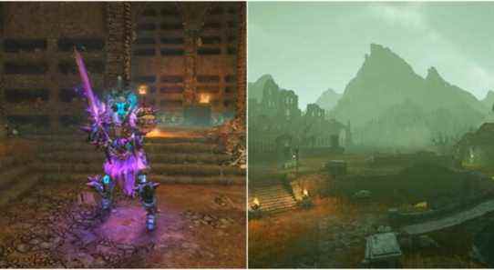 The Zomboss (left) resides in Shattergrave Barrow (right) with hopes of serving the Dragon Lord.