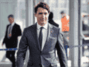 Le premier ministre Justin Trudeau arrive avant un sommet de l'OTAN au siège de l'OTAN à Bruxelles le 24 mars 2022.