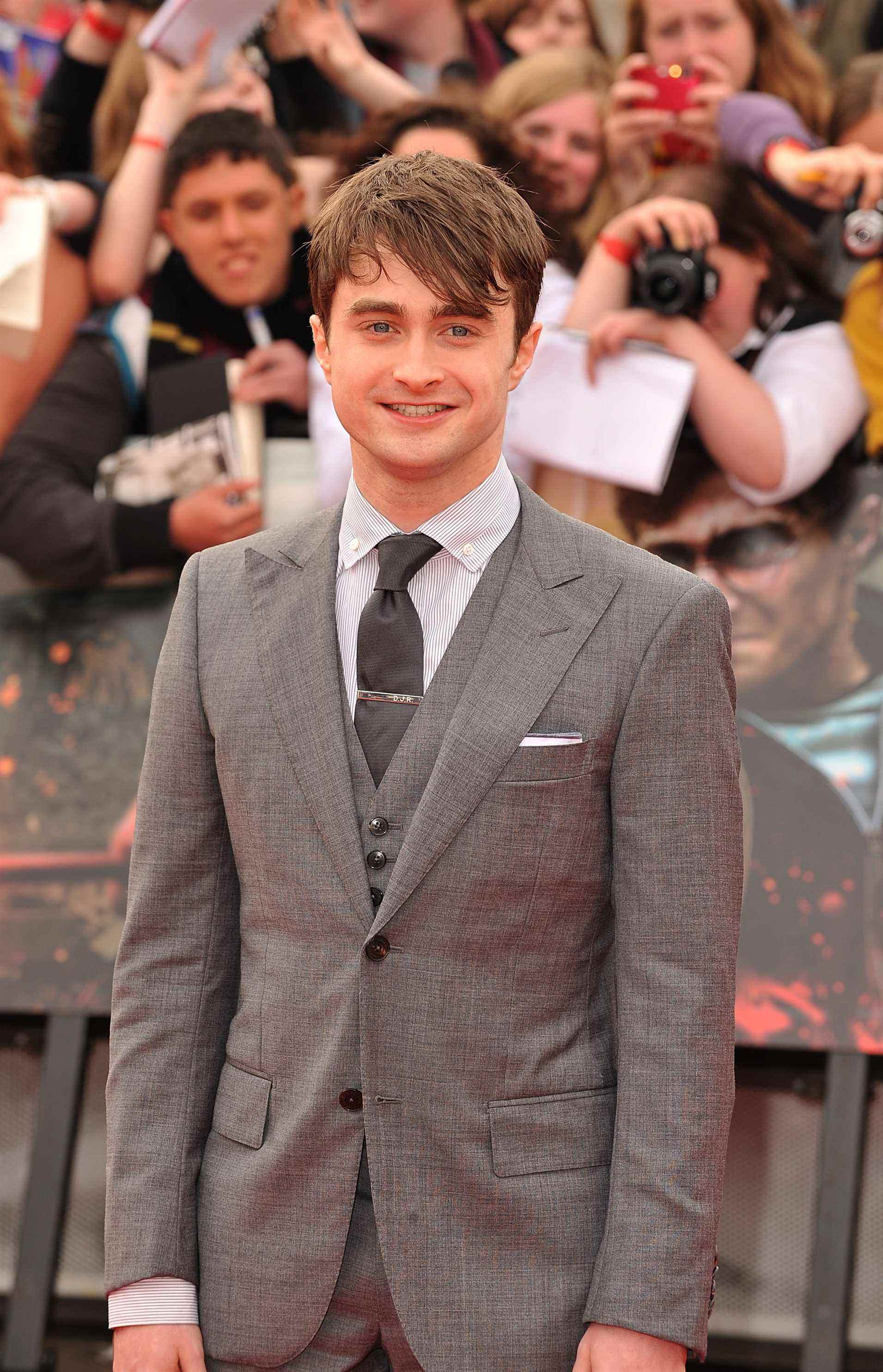 Daniel Radcliffe à la première londonienne de Harry Potter et les Reliques de la Mort : Partie 2 en 2011