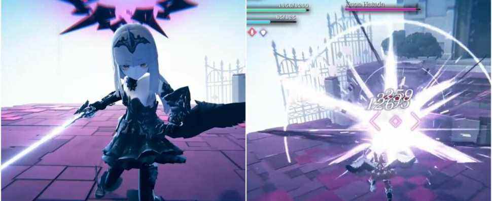 Crystar - collage of Kuon, and Rei using Bright Slash on Kuon