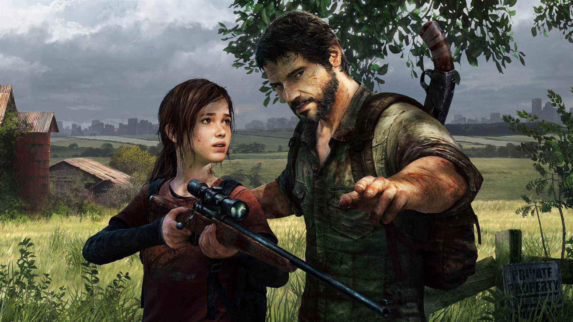 Joel apprend à Ellie à utiliser un fusil de sniper dans The Last of Us