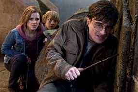 Emma Watson, Ruprint Grint et Daniel Radcliffe dans une scène de Harry Potter et les Reliques de la Mort.