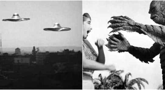 1950s scifi movies split image