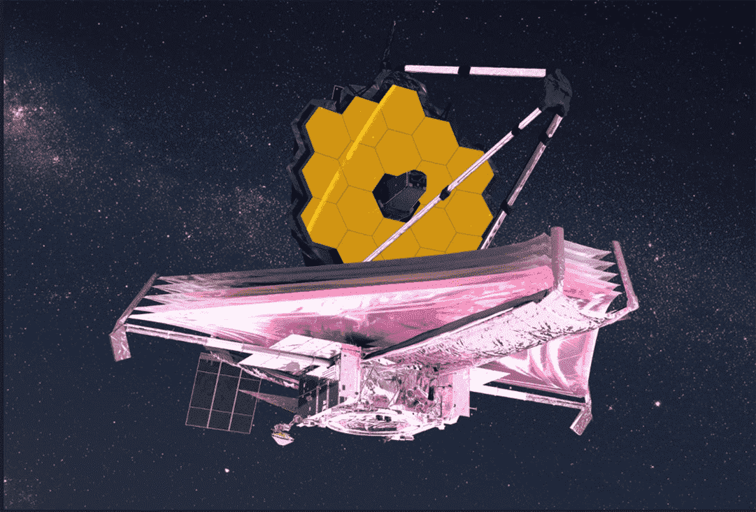Le télescope spatial James Webb, dans le rendu d'un artiste.