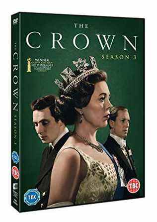 The Crown saison 3 avec illustration de boîte exclusive à Amazon