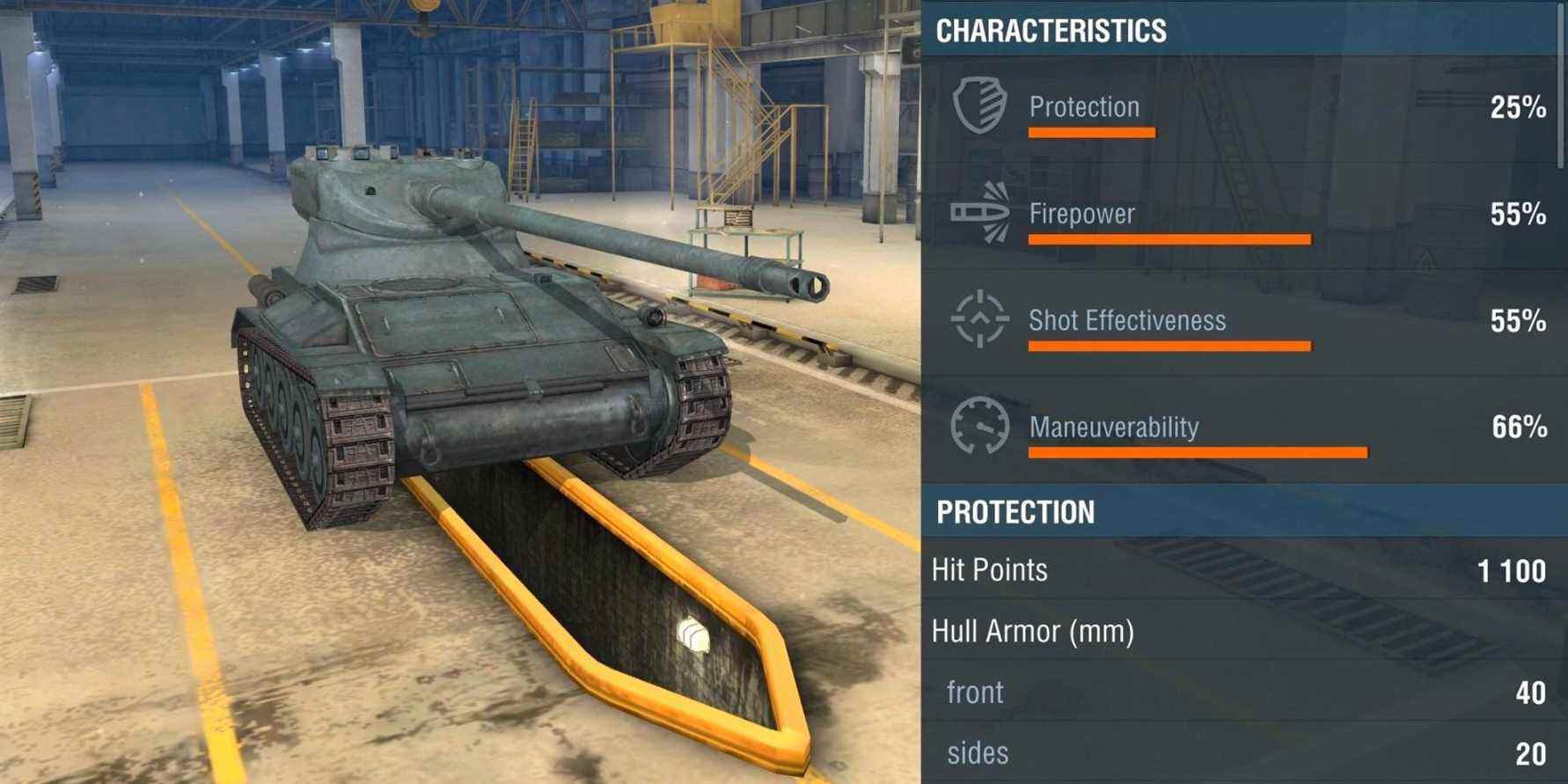 Statistiques de World Of Tanks Blitz AMX 13 57 GF