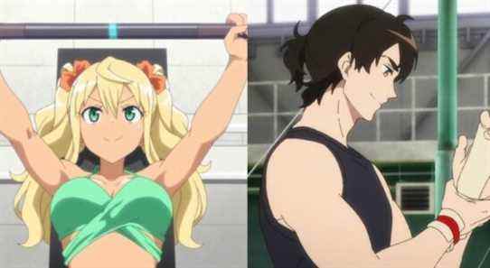 Sports Anime With Characters Working Out