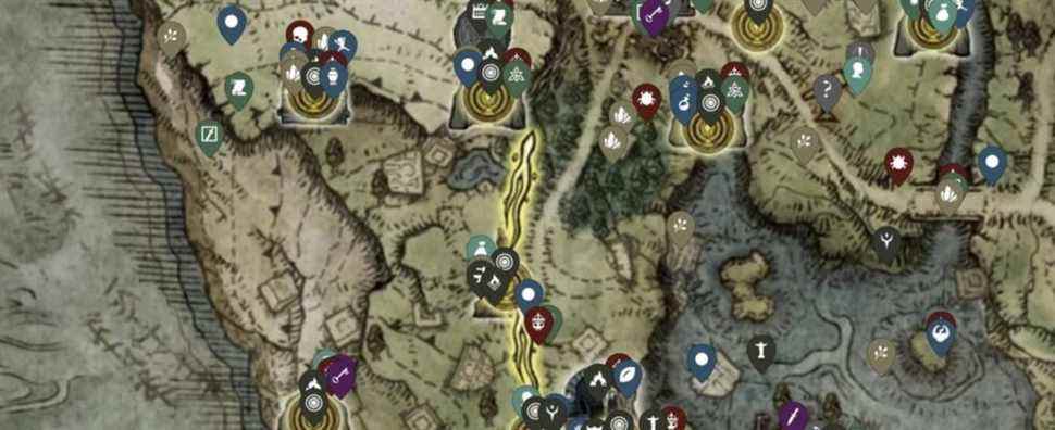 Cette carte Elden Ring est un compagnon interactif de vos aventures dans The Lands Between