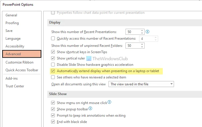 Comment empêcher PowerPoint d'étendre l'affichage lors d'une présentation sur un ordinateur portable 