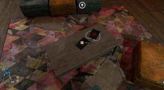 Screenshot from Dying Light 2 showing the Korek Charm on a table.