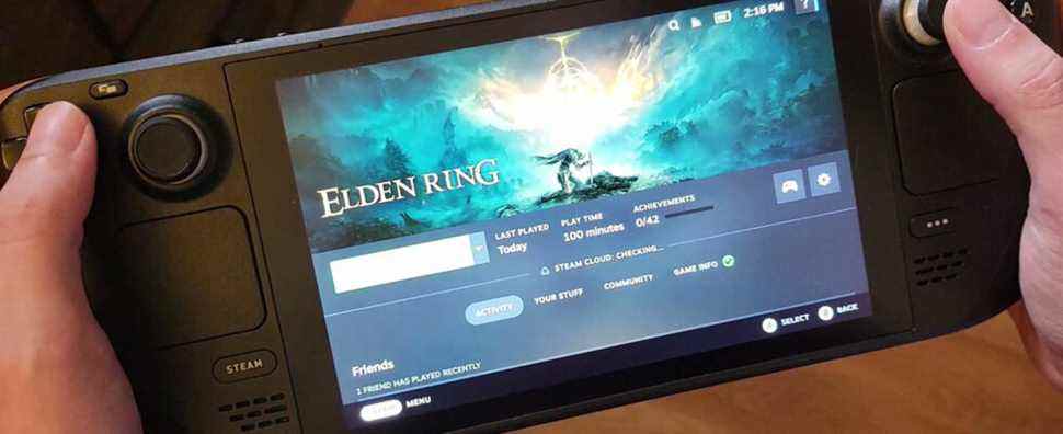 Elden Ring sur Steam Deck recevra un correctif pour le "bégaiement lourd" cette semaine