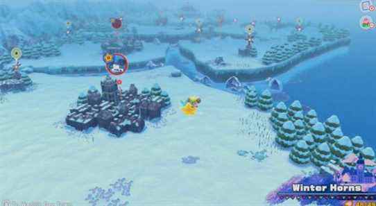 Kirby et le guide Forgotten Land: liste des missions de Winter Horns