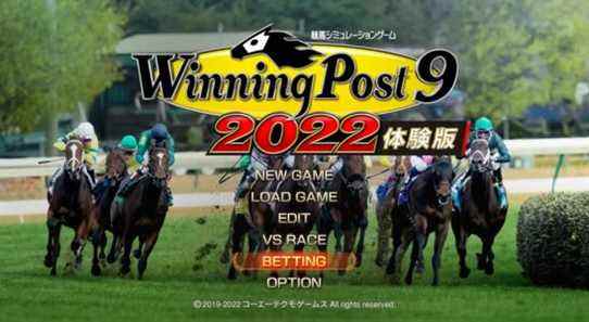 La démo Winning Post 9 2022 sera lancée le 31 mars au Japon
