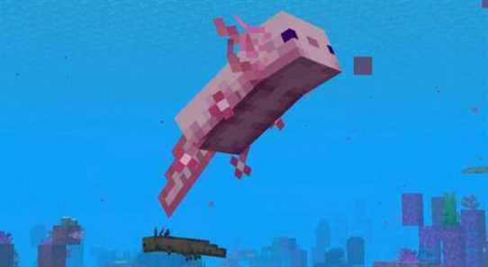 La mise à jour 1.17 de Minecraft lance des axolotls et des chèvres et plus la semaine prochaine