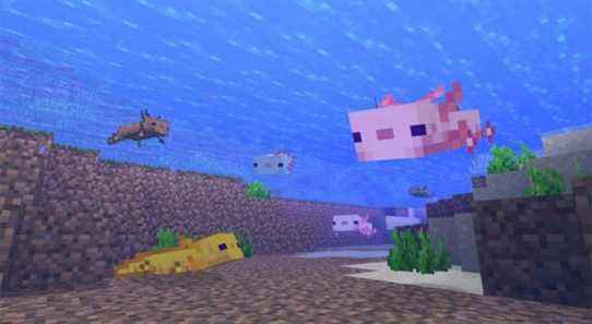 La mise à jour Caves & Cliffs de Minecraft est sortie, ajoutant des axolotls, des chèvres et 91 nouveaux blocs