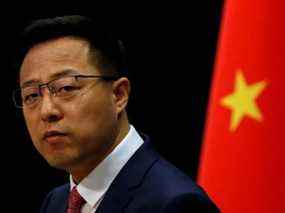Le porte-parole du ministère chinois des Affaires étrangères, Zhao Lijian, présenté à Pékin en avril 2020, a déclaré que les États-Unis devraient divulguer 