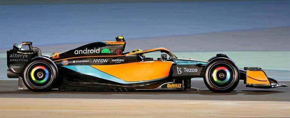 Les nouvelles roues Google Chrome de McLaren montrent clairement que les voitures de F1 ont besoin d'un éclairage RVB