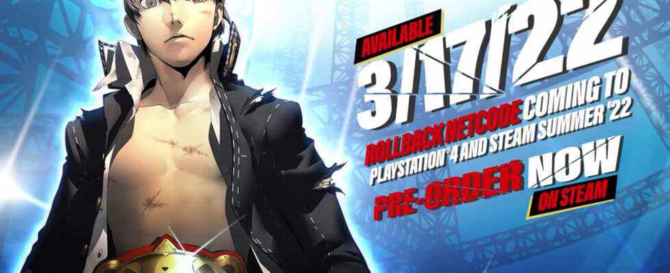 Persona 4 Arena Ultimax pour PS4, PC ajoutera un netcode de restauration cet été