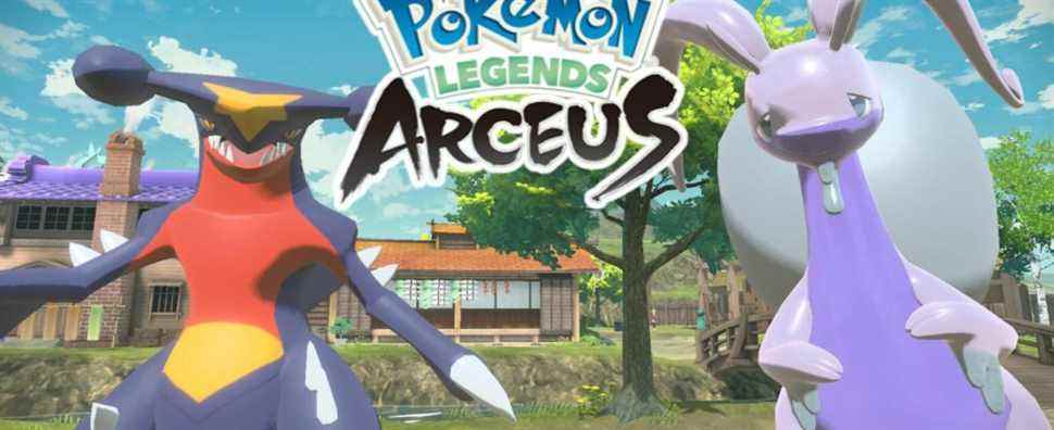 pokemon legends arceus alpha garchomp goodra