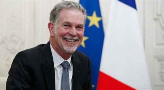Reed Hastings, co-founder and CEO of Netflix, attends a meeting with France's President Emmanuel Macron during the "Choose France" summit, at the Chateau de Versailles, outside Paris, France, Monday, Jan. 20, 2020. (Benoit Tessier, pool via AP)
