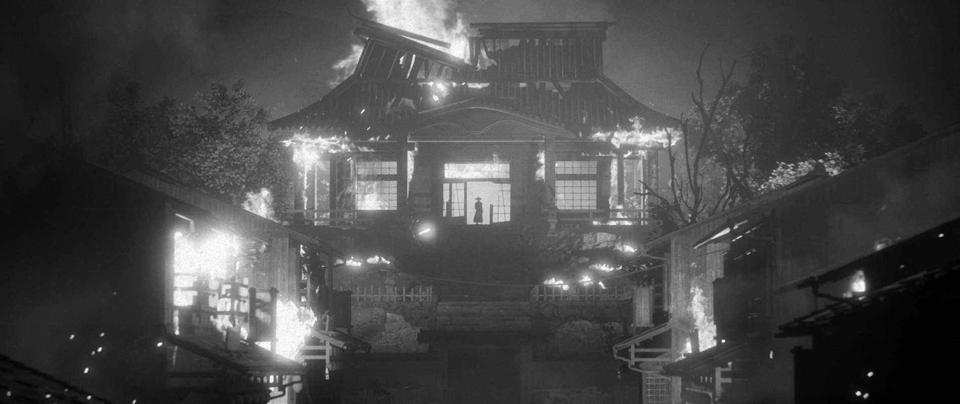 Trek to Yomi aperçu de la présentation du style visuel Akira Kurosawa mieux que Ghost of Tsushima chez Devolver Digital Leonard Menchiari Flying Wild Hog