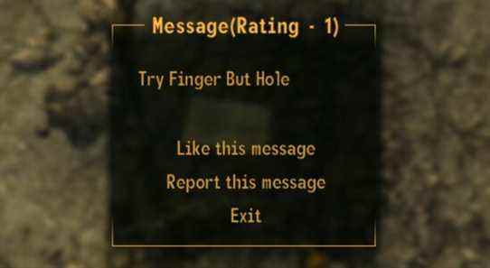 Système de messagerie Elden Ring modifié dans Fallout: New Vegas